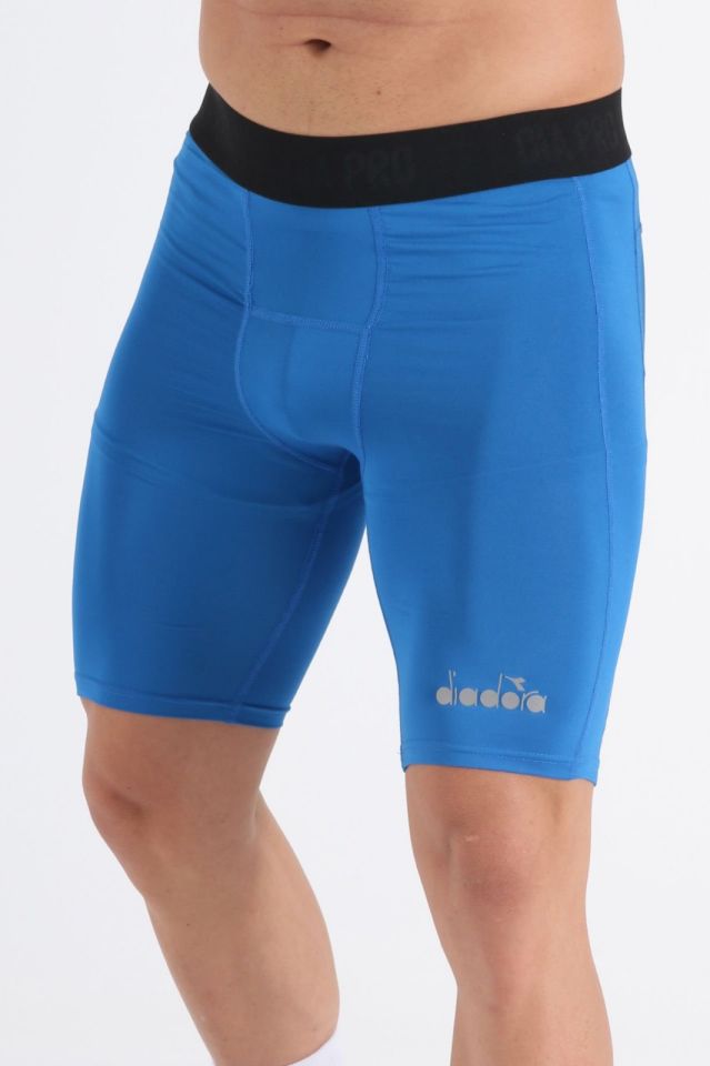 Diadora Flatron Pro Kısa  Şort Altı Tayt Mavi