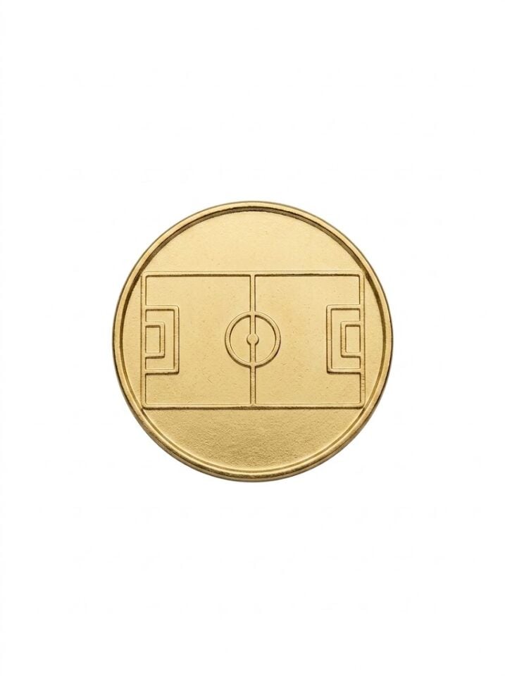 Gold Renk Metal Fifa-Referee Top Kale Parası