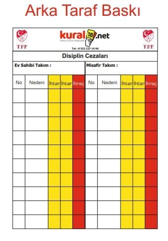 Hakem Tafsilat Kartı