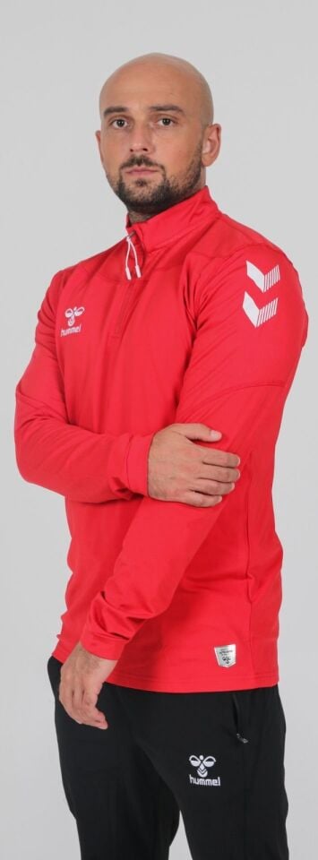 HUMMEL Oregon Yarım Fermuar EŞOFMAN ÜSTÜ Kırmızı