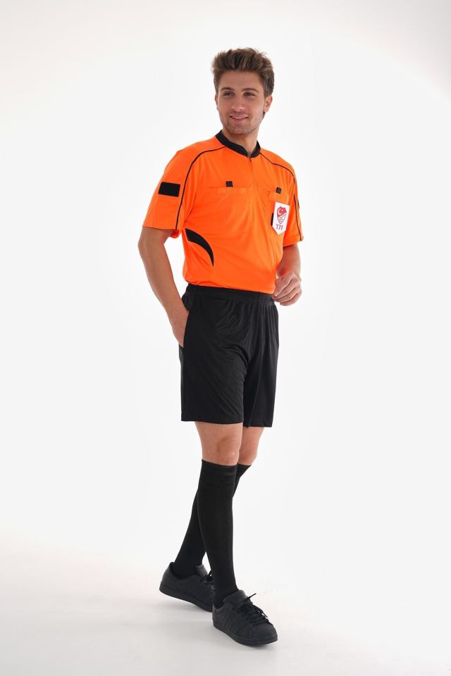 TFF Çantalı  UZUN KOL 3'lü Hakem Forma Seti