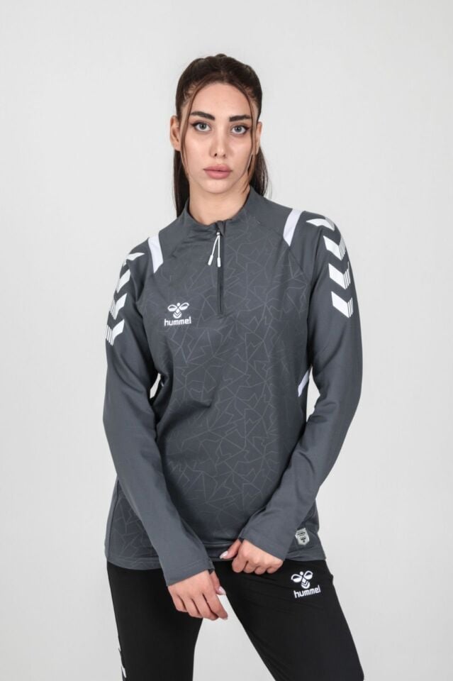 HUMMEL Dream Yarım Fermuar EŞOFMAN ÜSTÜ Antrasit