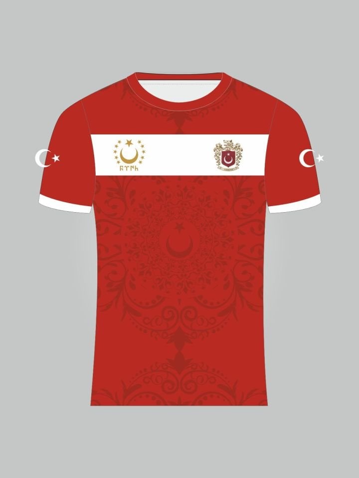 Kurt Motifli Yeni Nesil Türkiye Forması TEK ÜST  K0172 (Tek Kelime İsim ve Numara Yazılır)