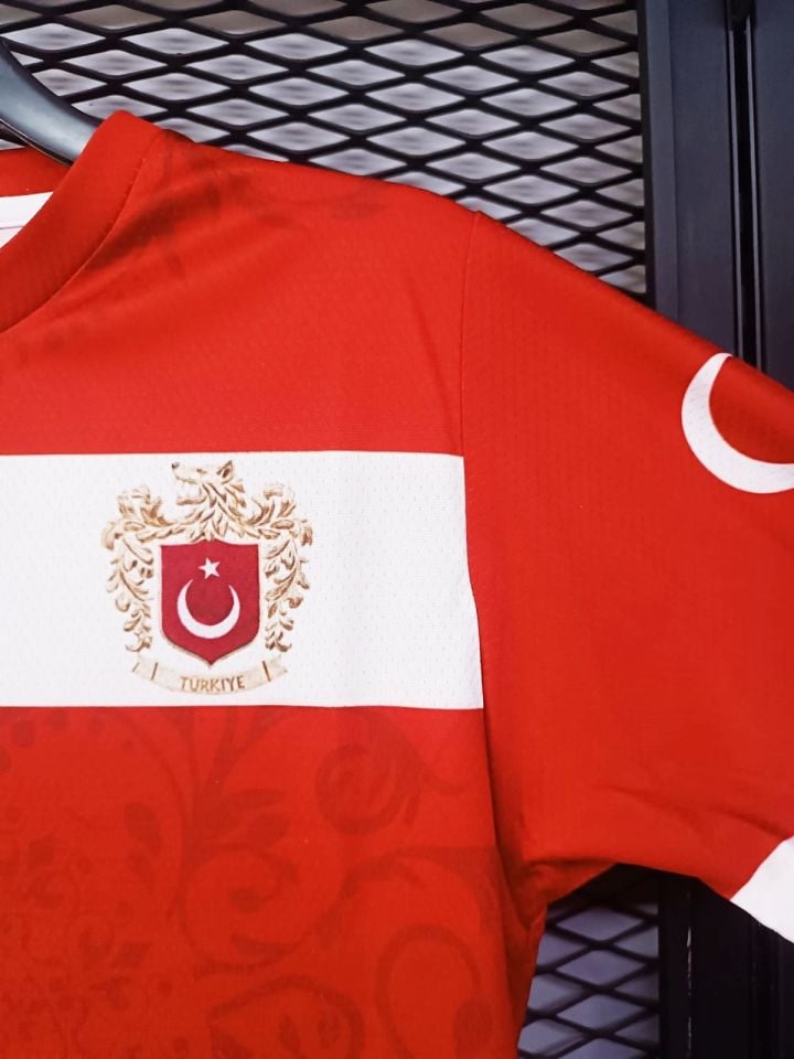 Kurt Motifli Türkiye-Azerbaycan Forması TEK ÜST K0173 (Tek Kelime İsim ve Numara Yazılır)