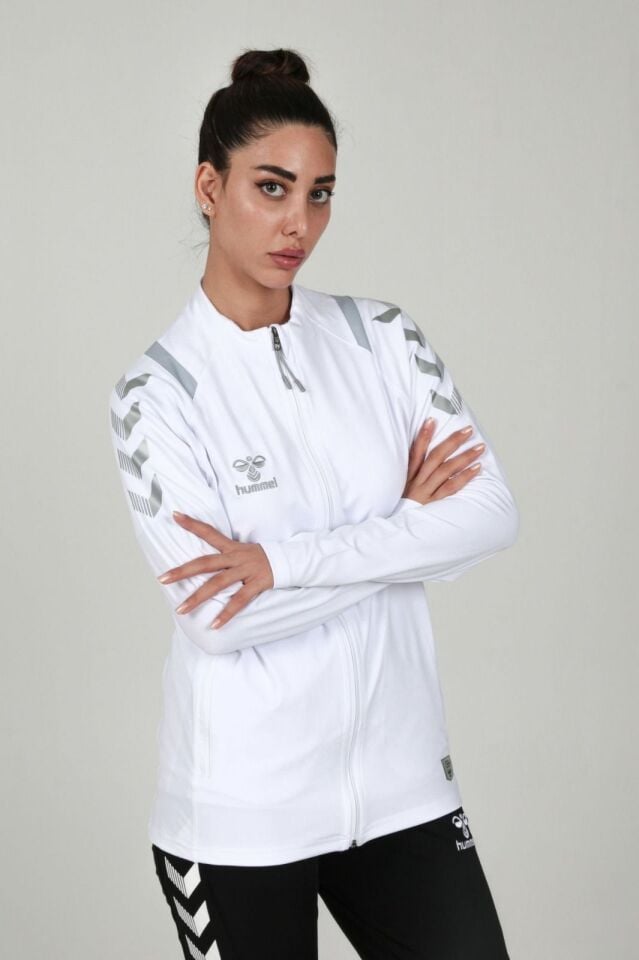HUMMEL Dream Tam Fermuar KAMP EŞOFMAN ÜSTÜ Beyaz