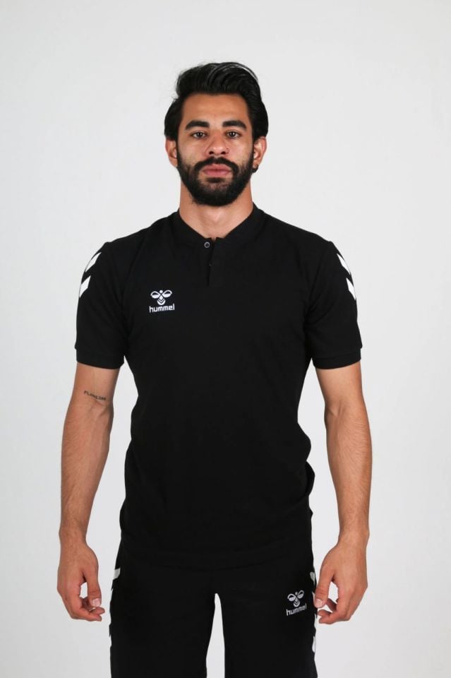 HUMMEL Armin Pamuklu Bebe Yaka Tişört Siyah