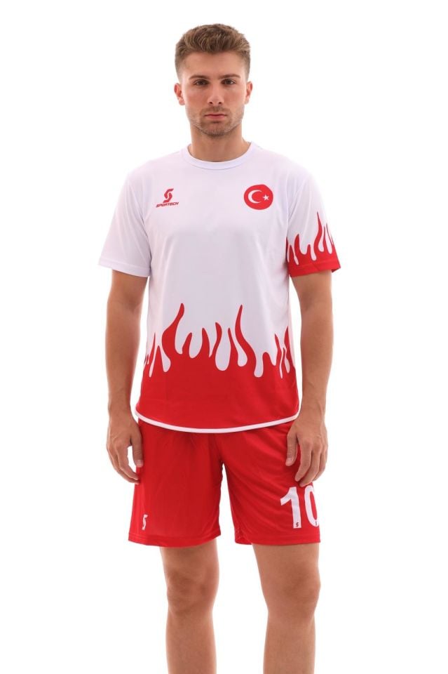 Sportech Beyaz Alevli Türkiye Forma Takımı  R0120