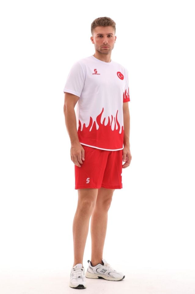 Sportech Beyaz Alevli Türkiye Forma Takımı  R0120