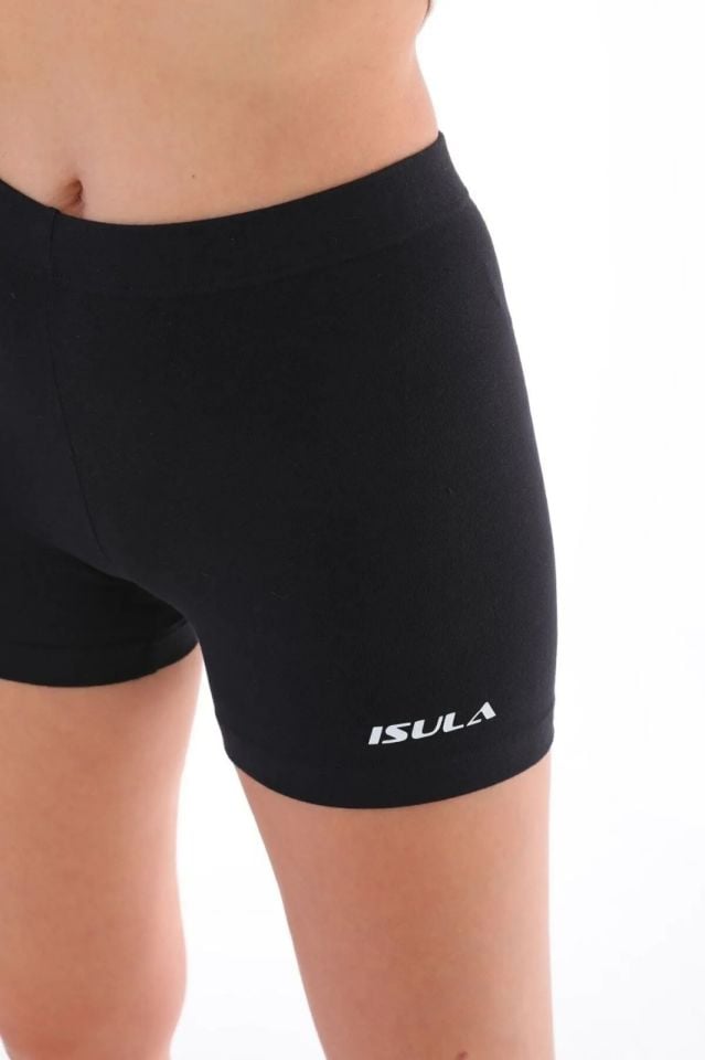 Isula Pamuklu Siyah Kadın Voleybol Taytı