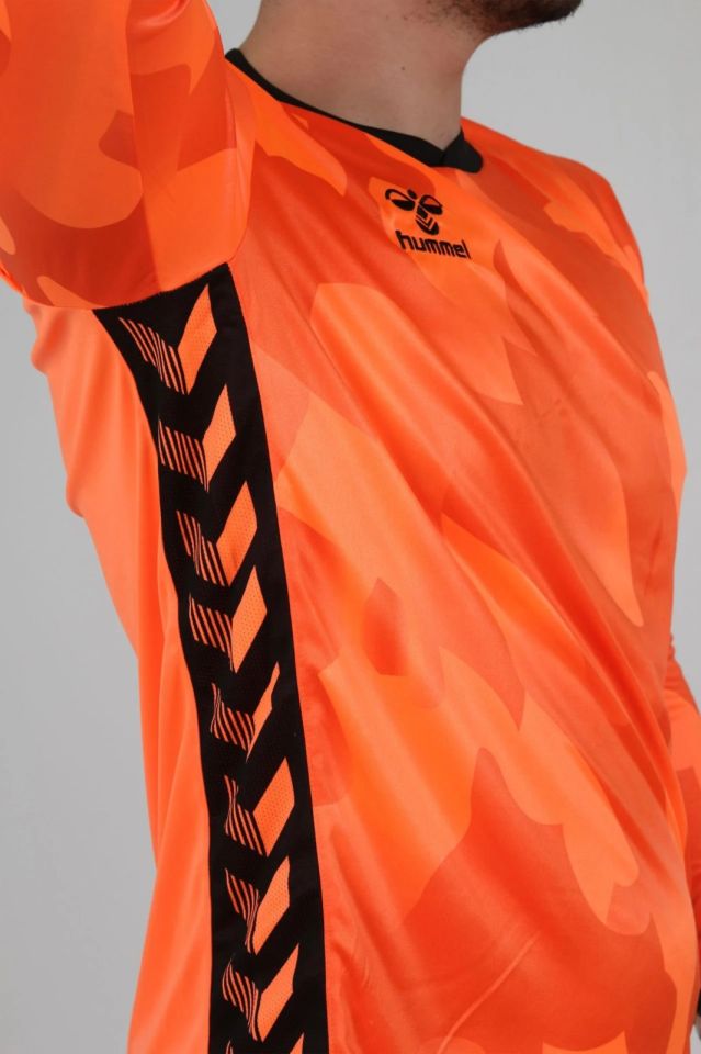 Hummel Elegance Kaleci Tek Üst Forma Neon Turuncu