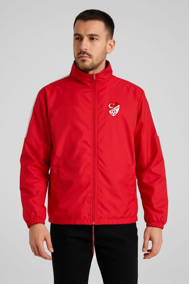 Kırmızı Astarlı Yağmurluk, TFF Armalı ve TFF Yazılı K0170