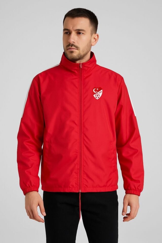 Kırmızı Astarlı Yağmurluk, TFF Armalı ve TFF Yazılı K0170