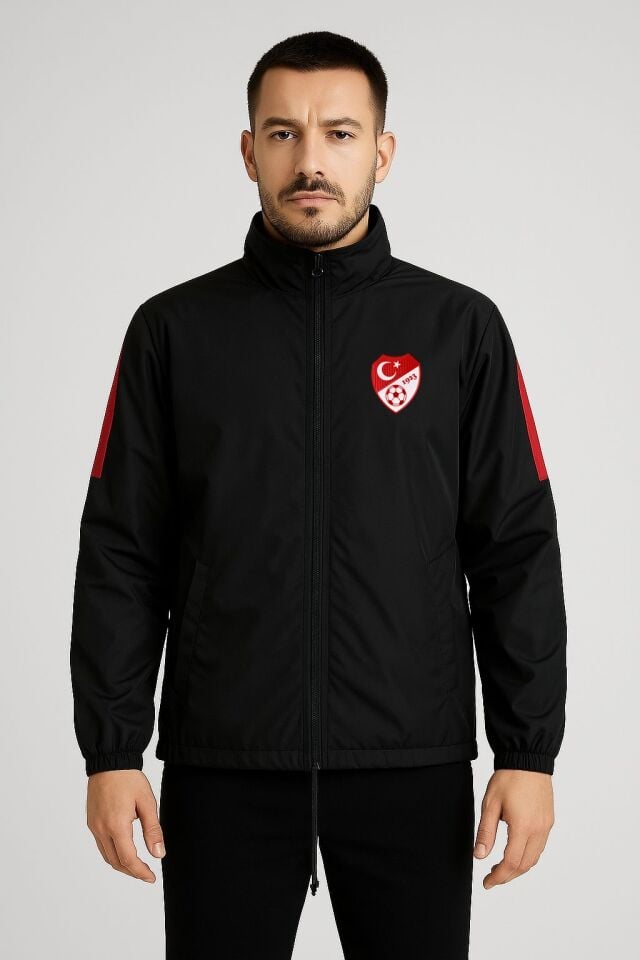 Siyah Astarlı Yağmurluk, TFF Armalı ve TFF Yazılı K0152