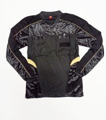 Siyah - Sarı Çizgili Uzun Kol Aday ve İl Hakem Forması - 2.Tip