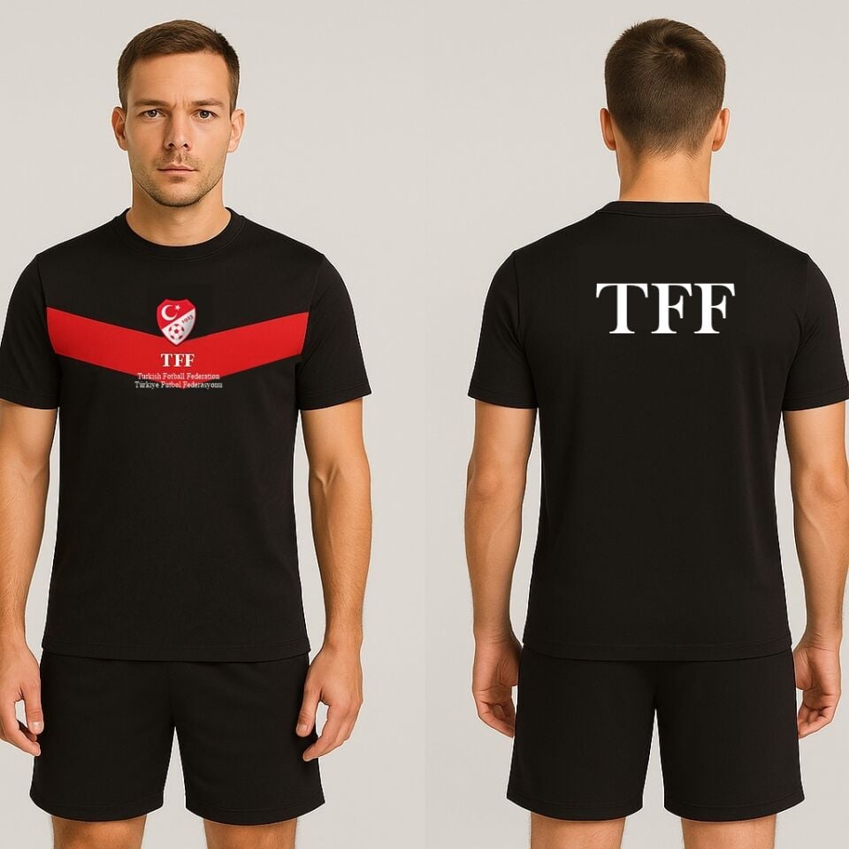 Siyah Hakem Antrenman Tişörtü, K0118