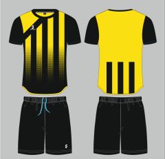 Sportech Sarı-Siyah Forma Takımı K0132 (TEK KELİME ISİM VE NUMARA YAZILIR)