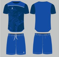 Sportech Mavi-Beyaz Forma Takımı K0135  (TEK KELİME ISİM VE NUMARA YAZILIR)