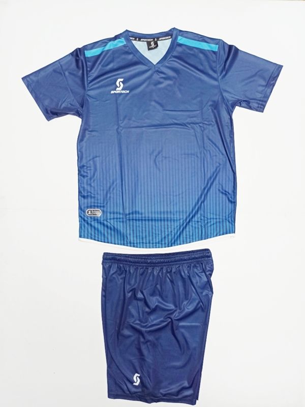 Sportech Lacivert-Turkuaz Forma Takımı K0138 (TEK KELİME ISİM VE NUMARA YAZILIR)