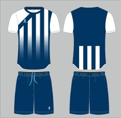 Sportech Lacivert-Beyaz Forma Takımı (İsim Yazılır) K0139