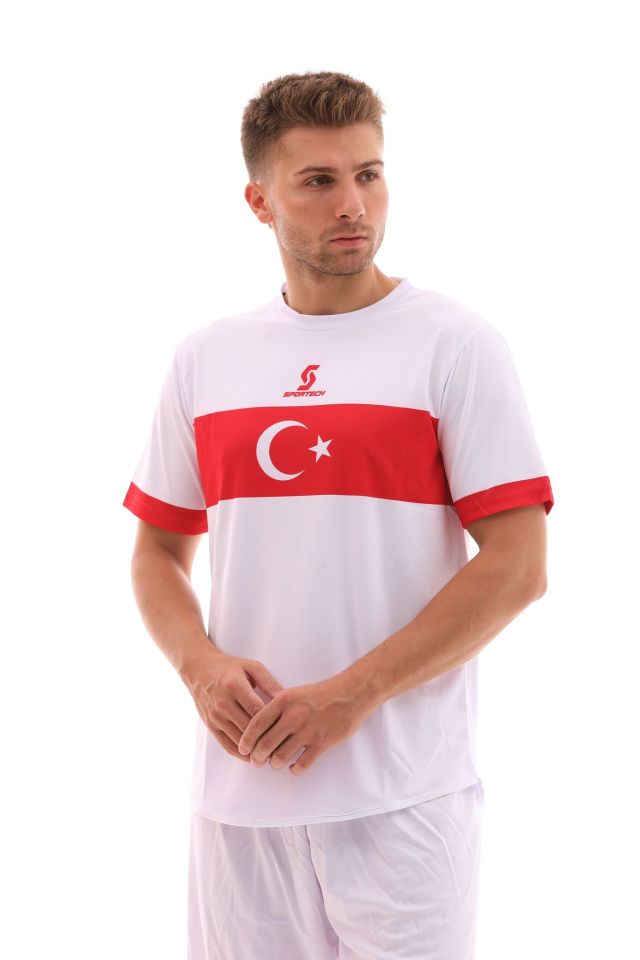 K0140 TÜRKİYE MİLLİ TAKIM FORMASI BEYAZ (TEK KELİME ISİM VE NUMARA YAZILIR)