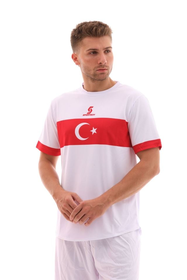 K0140 TÜRKİYE MİLLİ TAKIM FORMASI BEYAZ (TEK KELİME ISİM VE NUMARA YAZILIR)