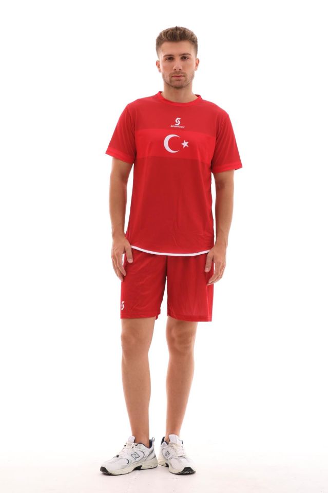 K0141 TÜRKİYE MİLLİ TAKIM FORMASI KIRMIZI (TEK KELİME ISİM VE NUMARA YAZILIR)