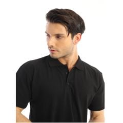 K0120 Polo Yaka Tişört, Siyah