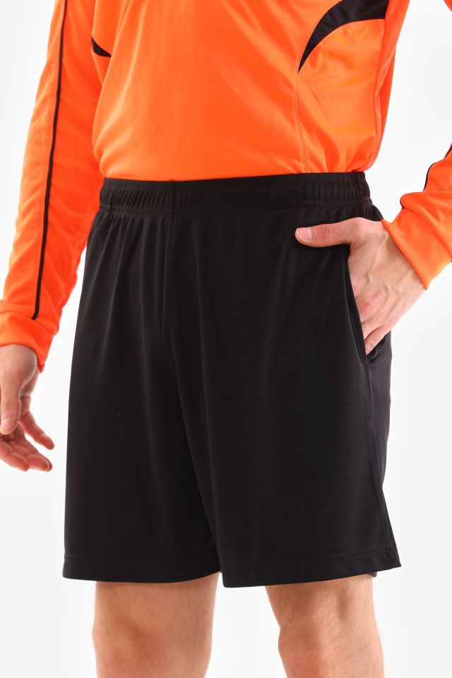 Düz Siyah Aday ve İl Hakem Şortu K0165