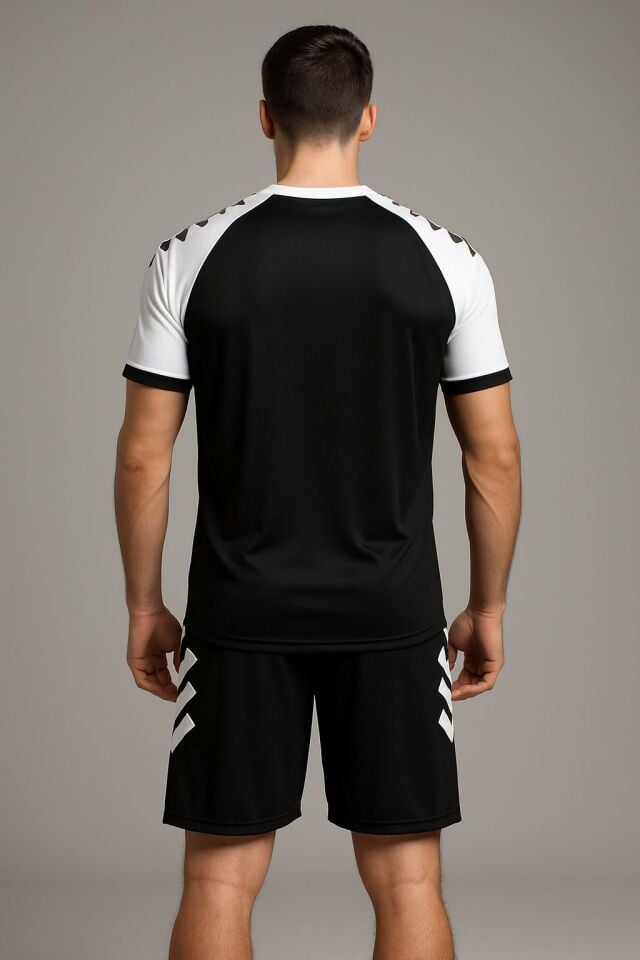 Sportech Siyah-Beyaz Forma Takımı (İsim ve Numara Yazılır) K0175
