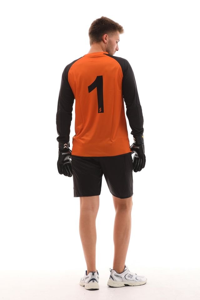 Sportech Sünger Destekli Kaleci Forma Takımı, Turuncu-Siyah K0143