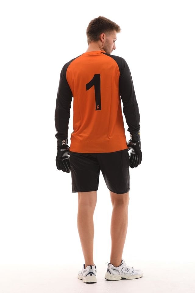 Sportech Sünger Destekli Kaleci Forma Takımı, Turuncu-Siyah K0143 3XL
