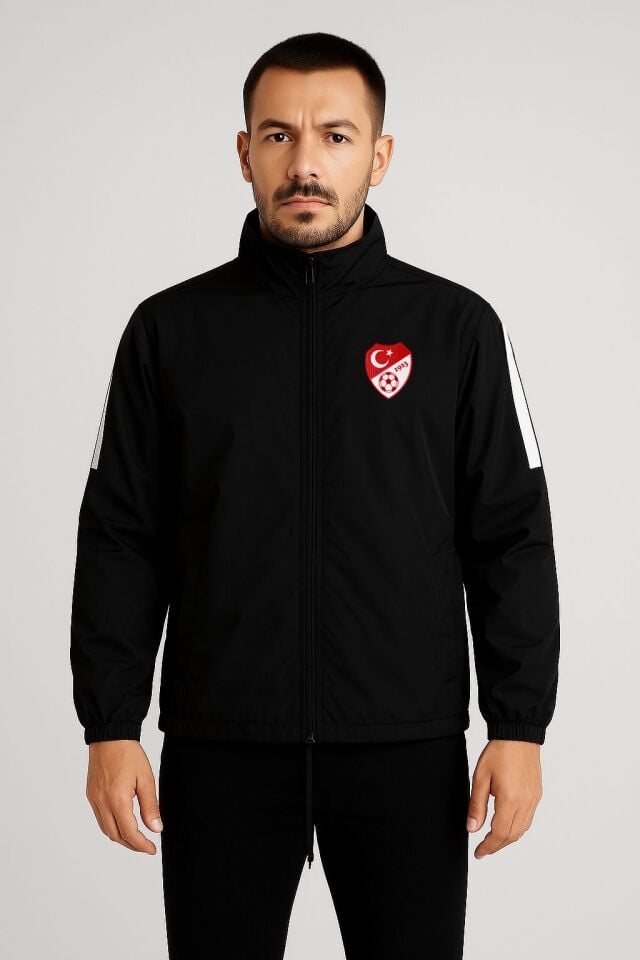 Siyah Astarlı Yağmurluk, TFF Armalı ve TFF Yazılı K0116