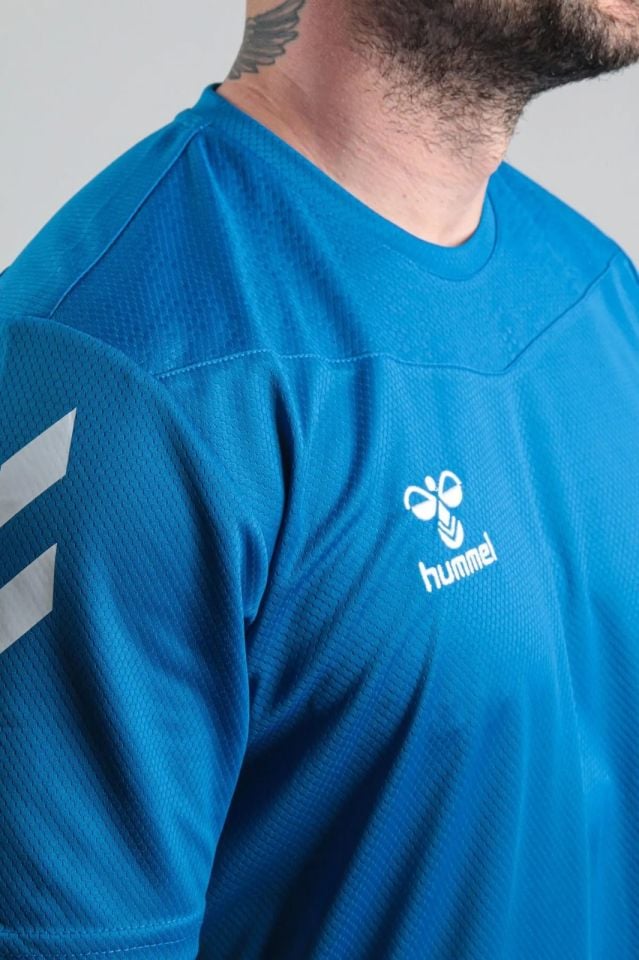 Hummel Oregon Antrenman Tişört Saks Mavi