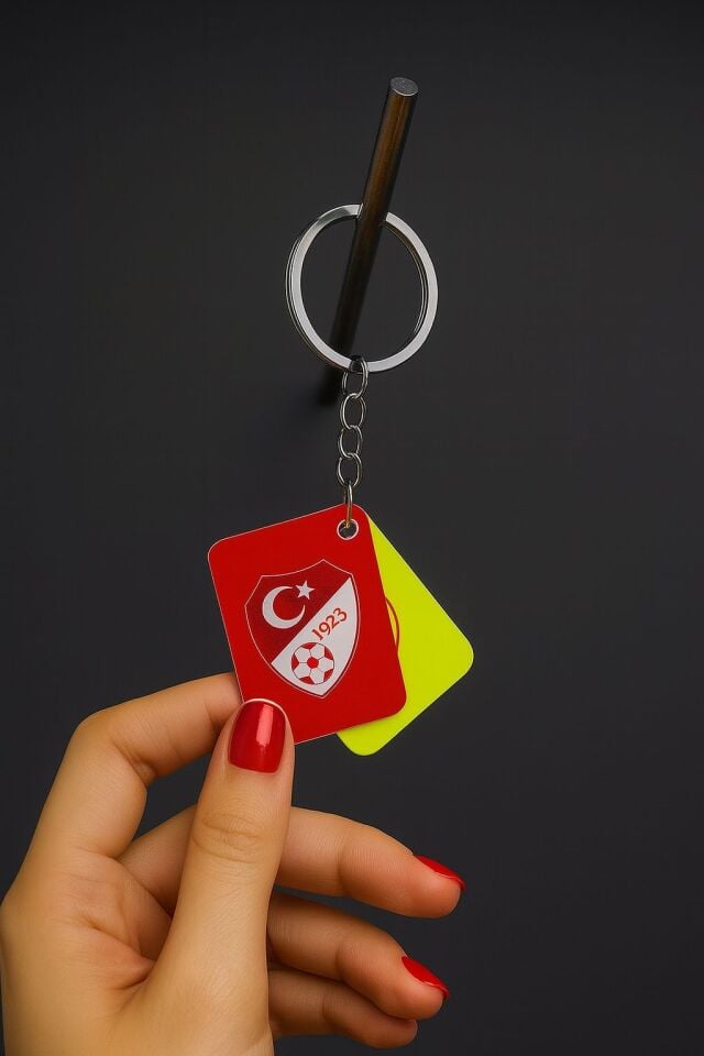 Anahtarlık, Sarı Kırmızı Kart TFF Logolu
