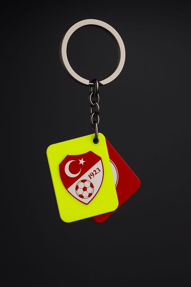 Anahtarlık, Sarı Kırmızı Kart TFF Logolu