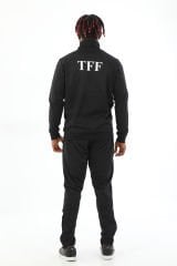 Kural18 TFF Armalı Ve Yazılı Erkek Siyah Antrenman Eşofman Takımı K0154