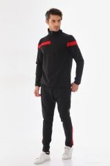 K18 Siyah-Kırmızı Antrenman Eşofman Takımı K0156