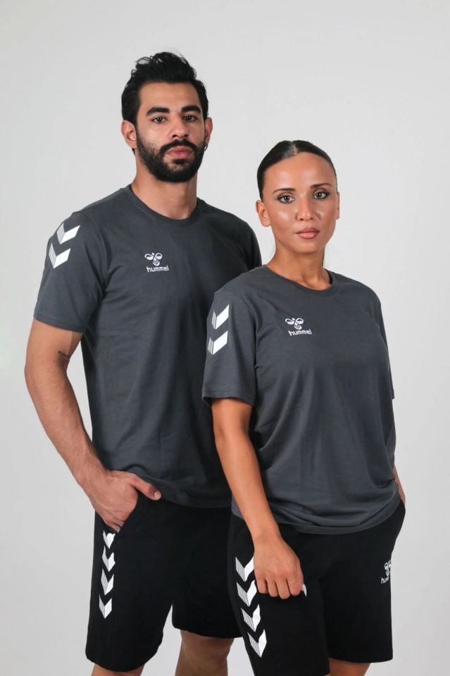 Hummel Armin Pamuklu Antrenman Tişört Antrasit