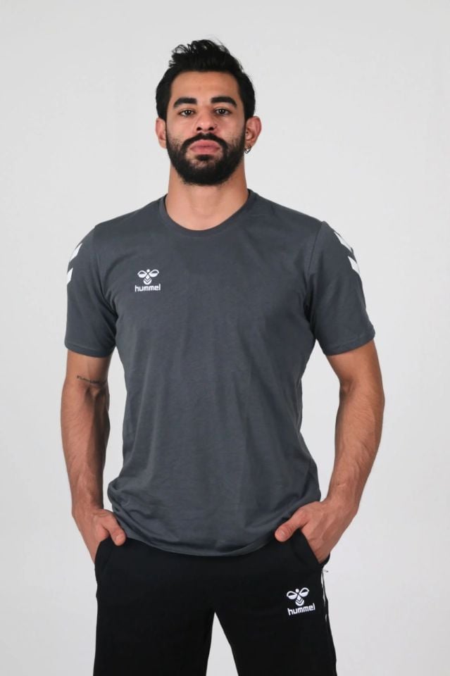 Hummel Armin Pamuklu Antrenman Tişört Antrasit