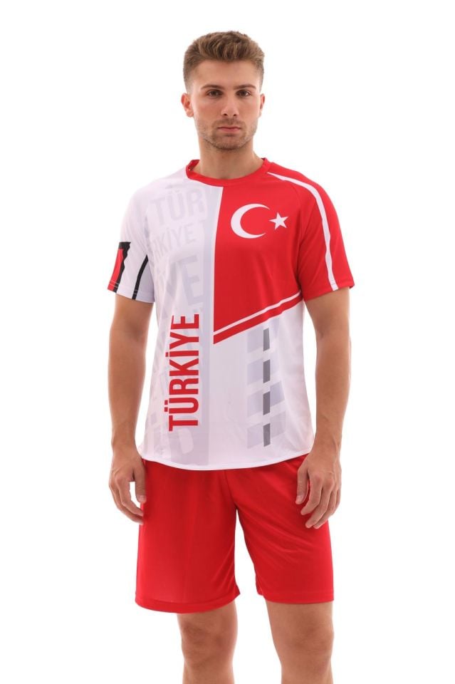 K0164 TÜRKİYE FORMA TAKIMI (TEK KELİME ISİM VE NUMARA YAZILIR)