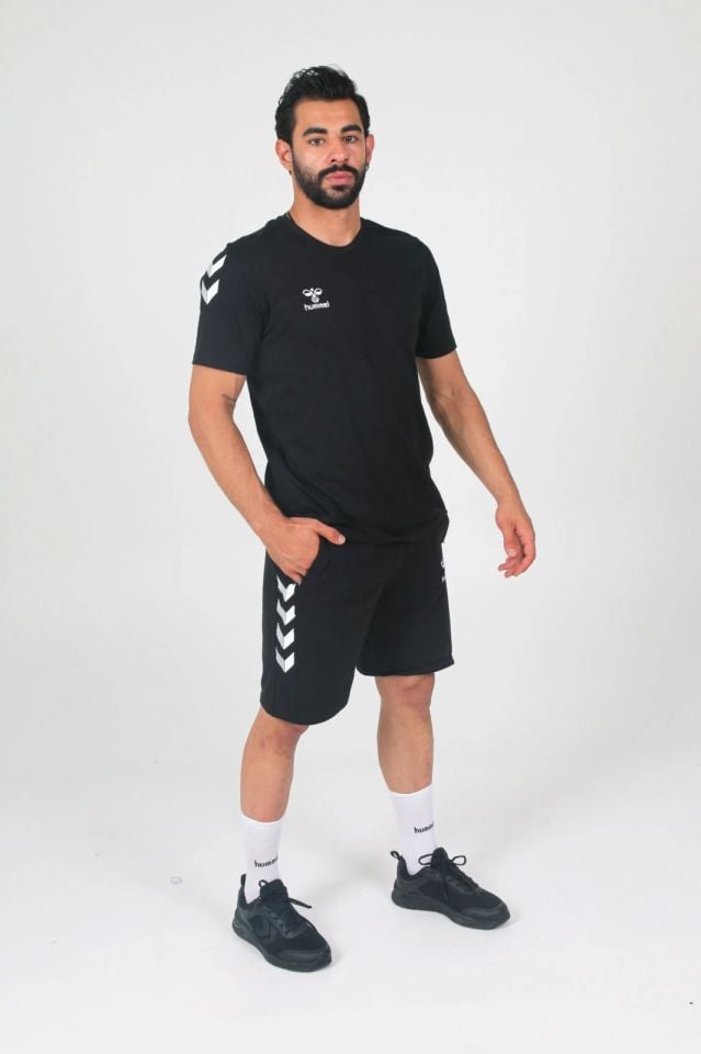 Hummel Armin Pamuklu Antrenman Tişört Siyah