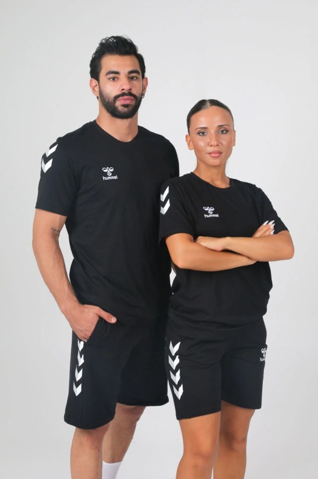 Hummel Armin Pamuklu Antrenman Tişört Siyah