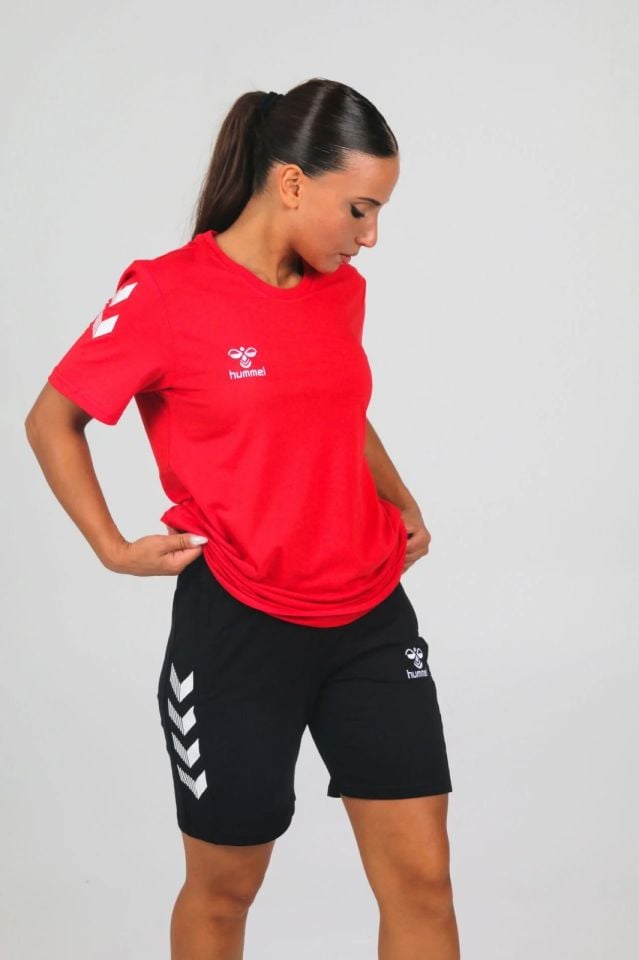 Hummel Armin Pamuklu Antrenman Tişört Kırmızı