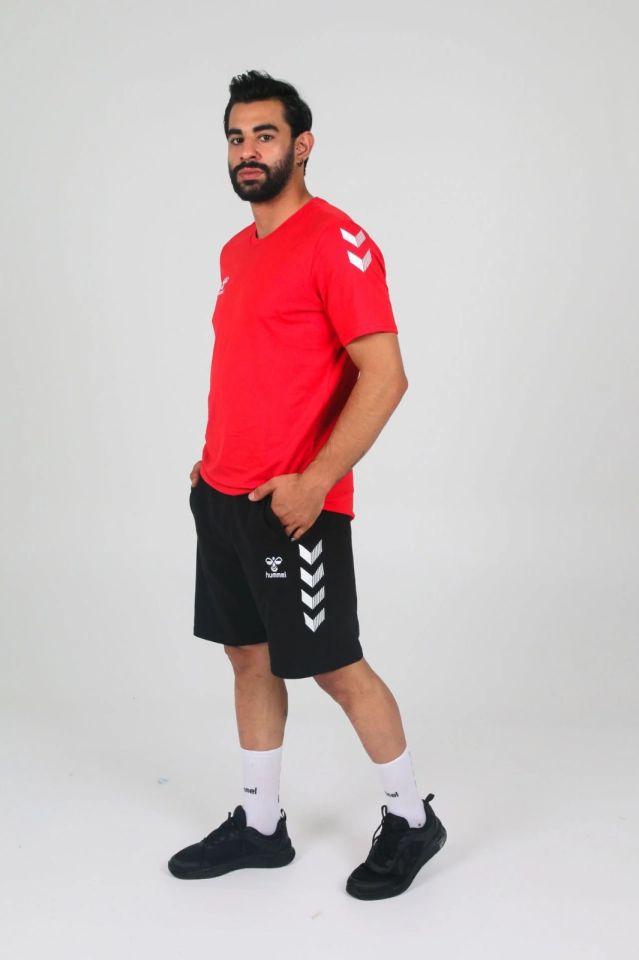 Hummel Armin Pamuklu Antrenman Tişört Kırmızı