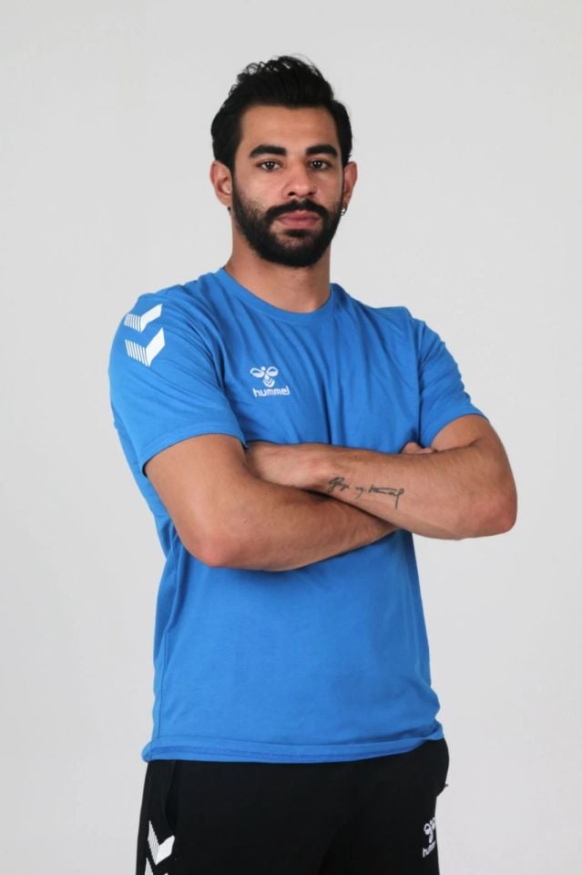 Hummel Armin Pamuklu Antrenman Tişört Saks Mavi