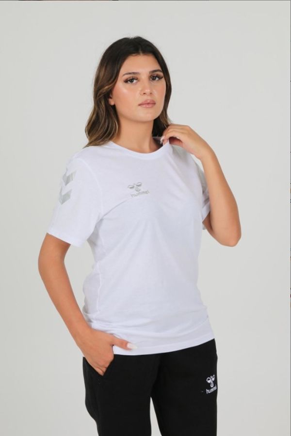 Hummel Armin Pamuklu Antrenman Tişört Beyaz