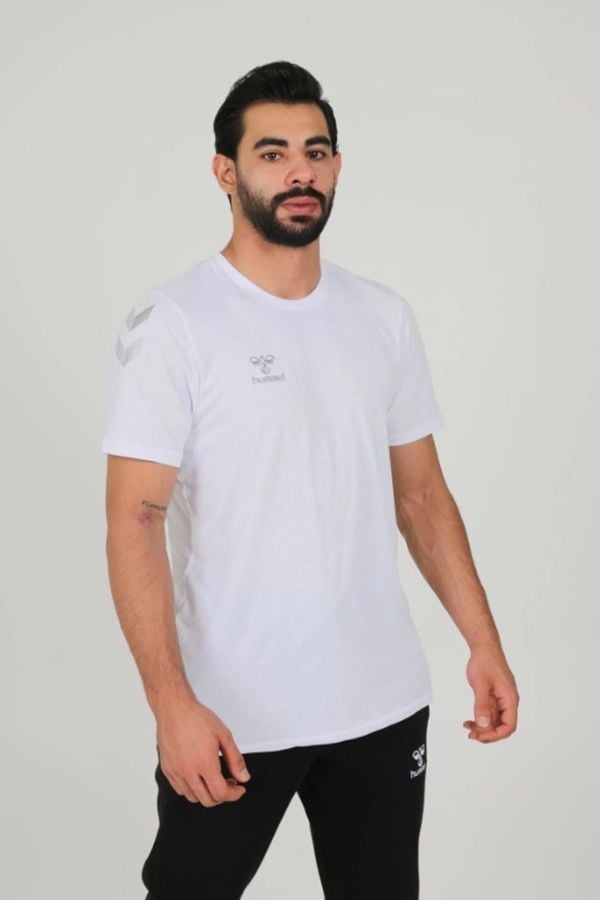 Hummel Armin Pamuklu Antrenman Tişört Beyaz