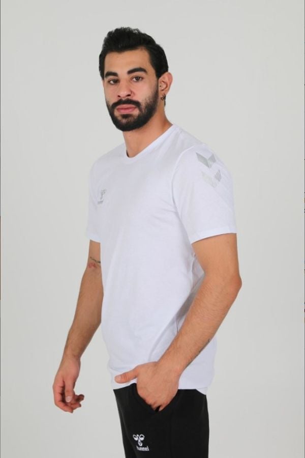 Hummel Armin Pamuklu Antrenman Tişört Beyaz