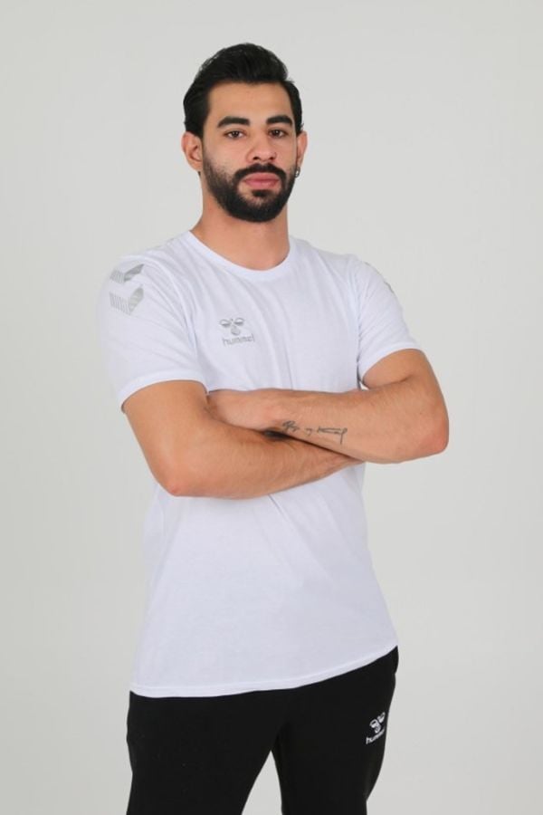 Hummel Armin Pamuklu Antrenman Tişört Beyaz