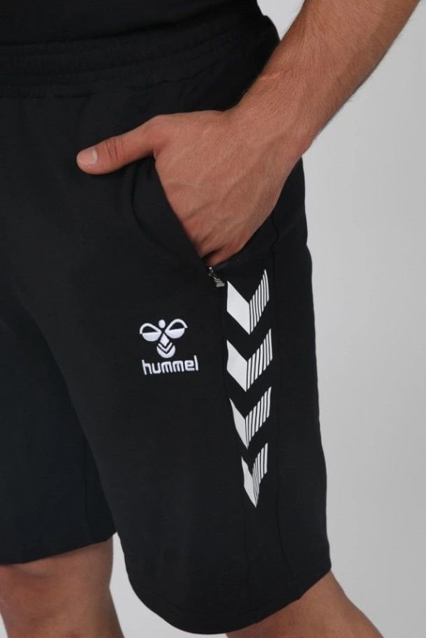 Hummel Armin Pamuklu Cepli Kamp Şortu Siyah